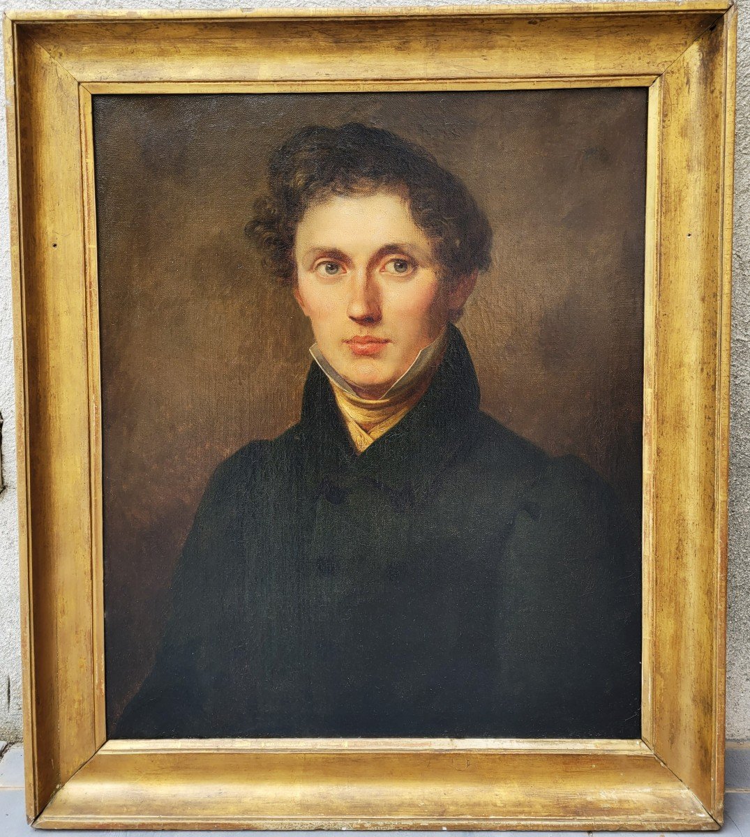 French School 1820 Portrait Of A Young Man