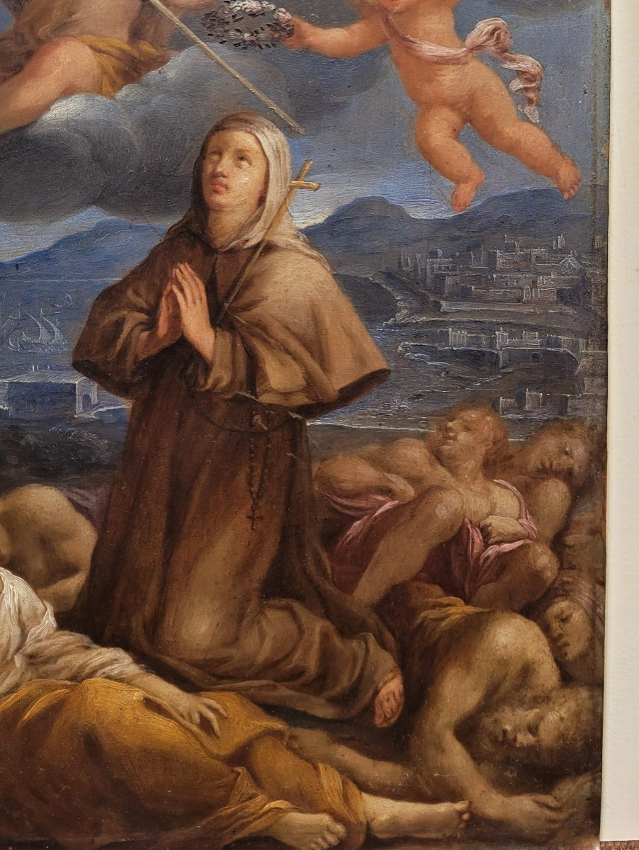   Sainte Rosalie interc&eacute;dant pendant la peste de Palerme de 1625  Carlo Maratta-photo-2