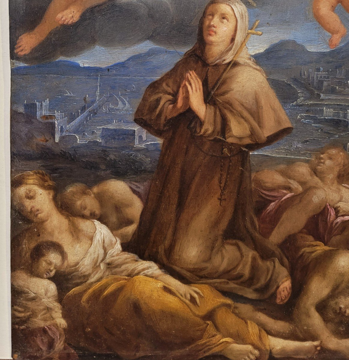   Sainte Rosalie interc&eacute;dant pendant la peste de Palerme de 1625  Carlo Maratta-photo-1