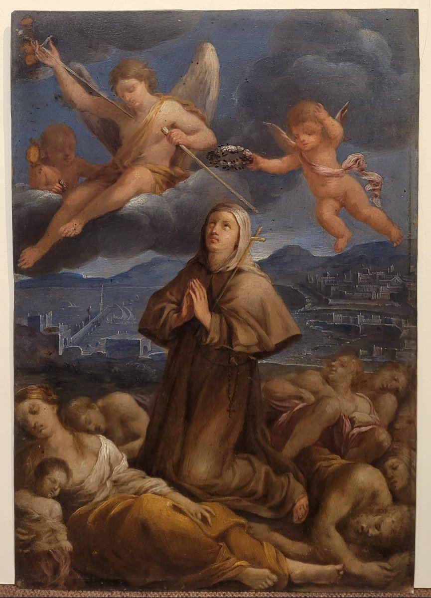   Sainte Rosalie interc&eacute;dant pendant la peste de Palerme de 1625  Carlo Maratta