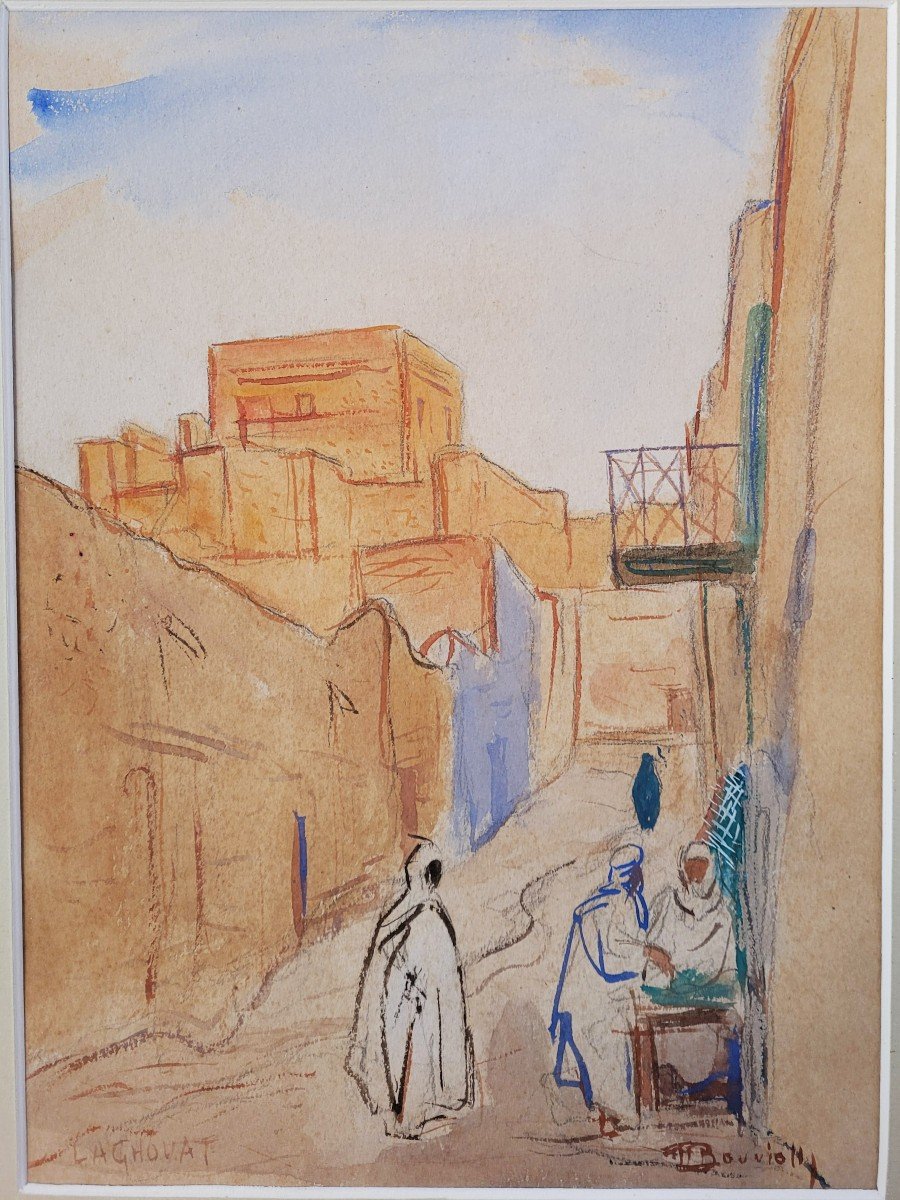 Maurice Bouviolle (1893-1971) A Street In Laghouat