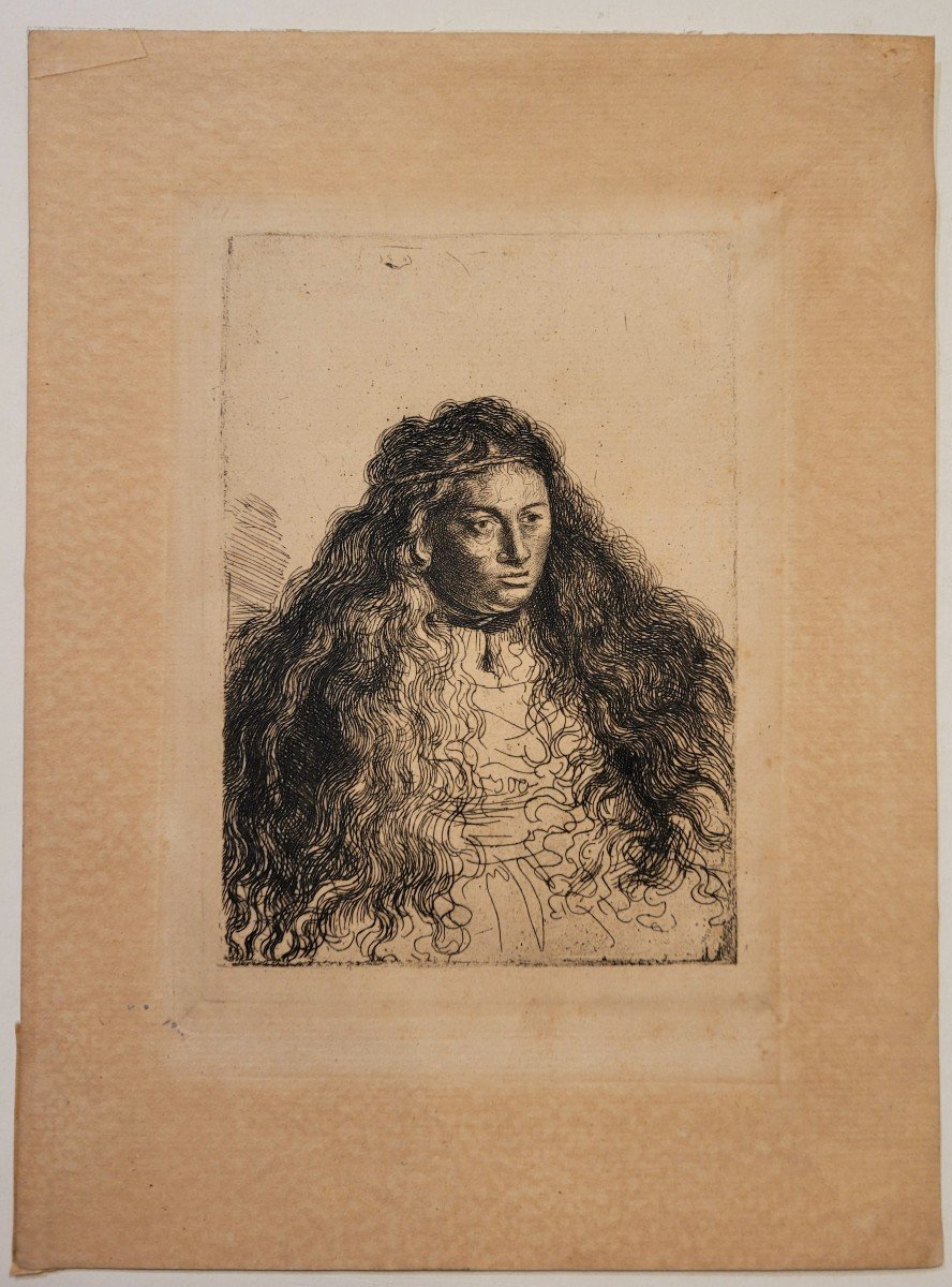 Ferdinand Bol (1616-1680) Study After Esther By Rembrandt-photo-2