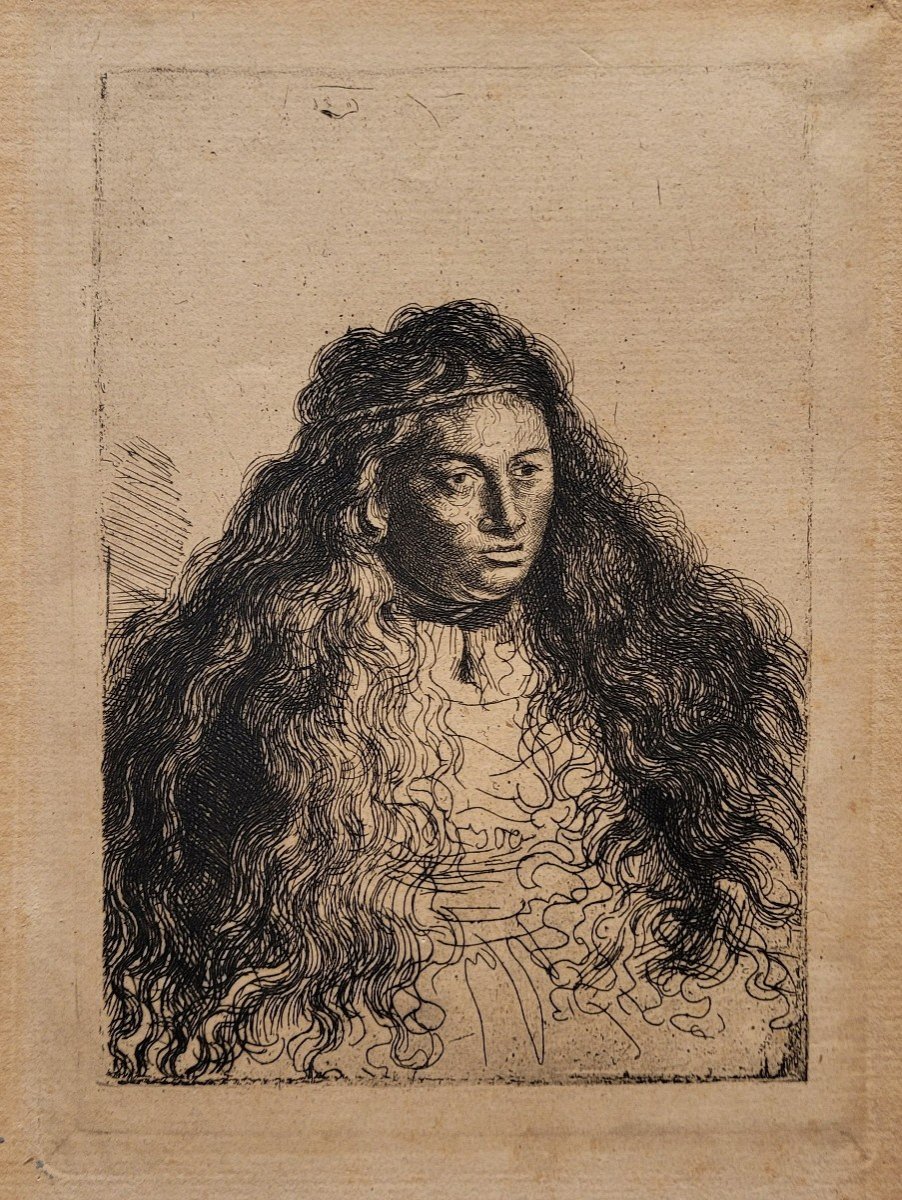 Ferdinand Bol (1616-1680) Study After Esther By Rembrandt