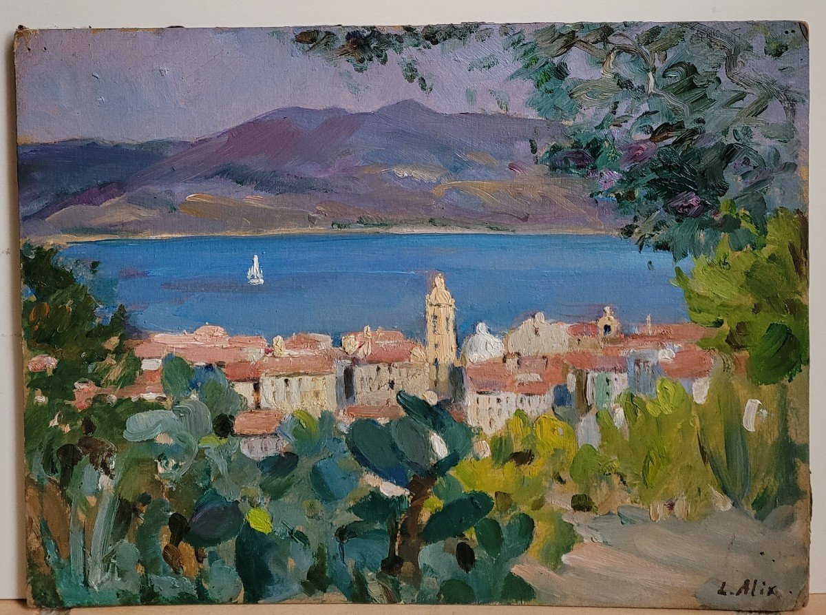 Louise Alix (1888-1980)  Vue d'Ajaccio-photo-2