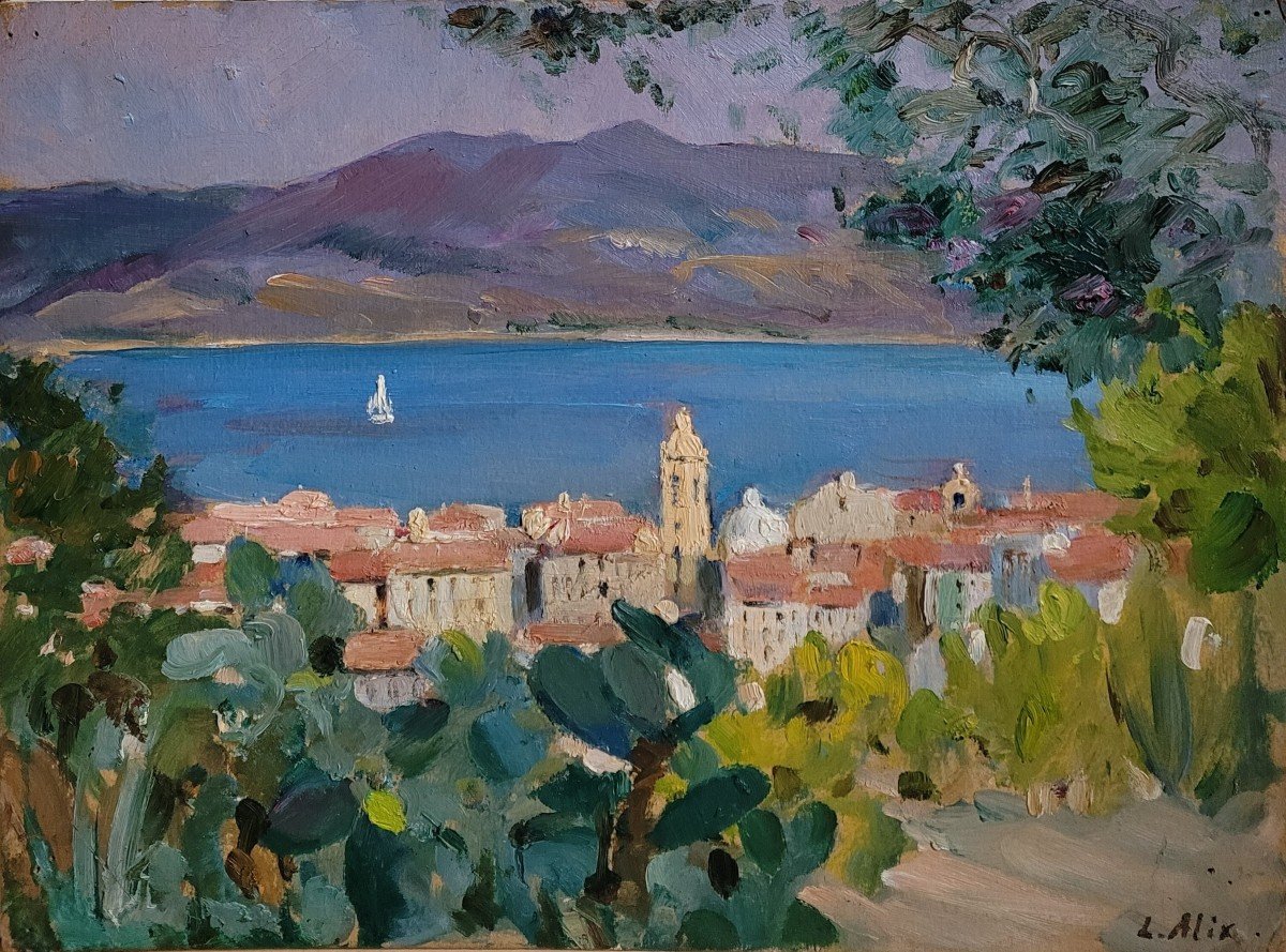 Louise Alix (1888-1980)  Vue d'Ajaccio