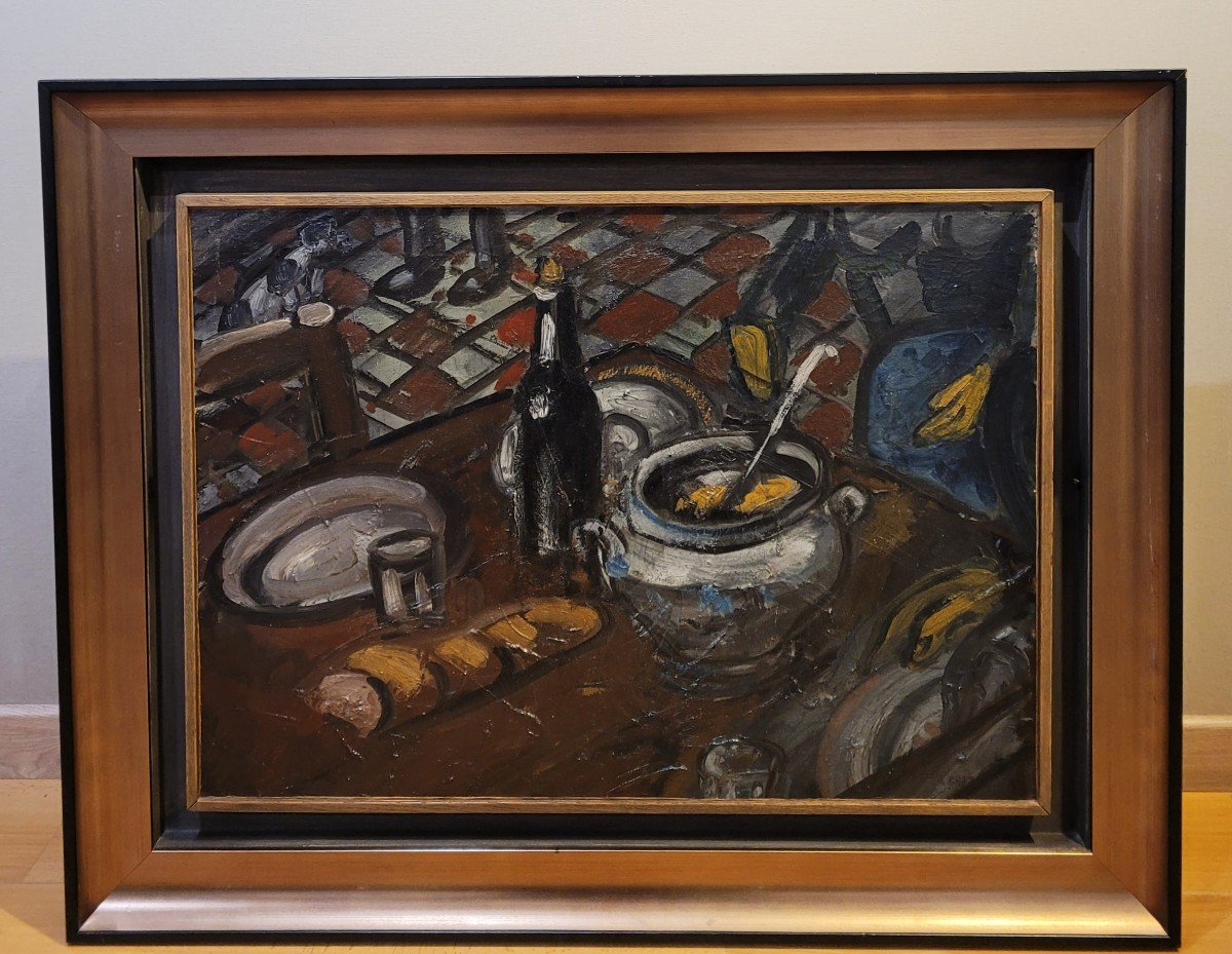 Auguste Chabaud (1882-1955) The Kitchen Table-photo-2