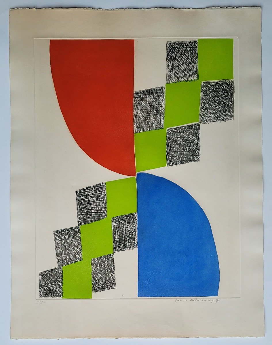 Sonia Delaunay (1885-1979) Humanité 1970-photo-2