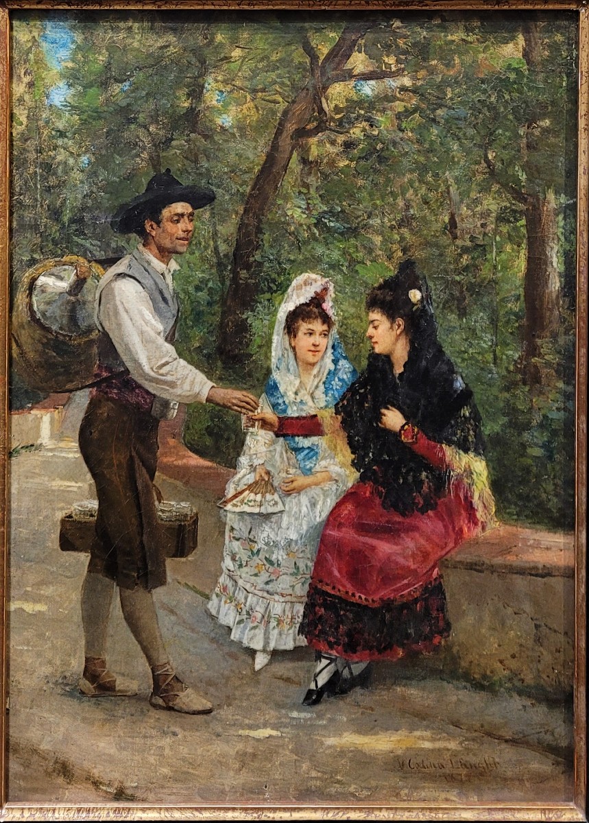 Victoriano CODINA Y LANGLIN (1844-1911)  Le rafraîchissement dans le parc