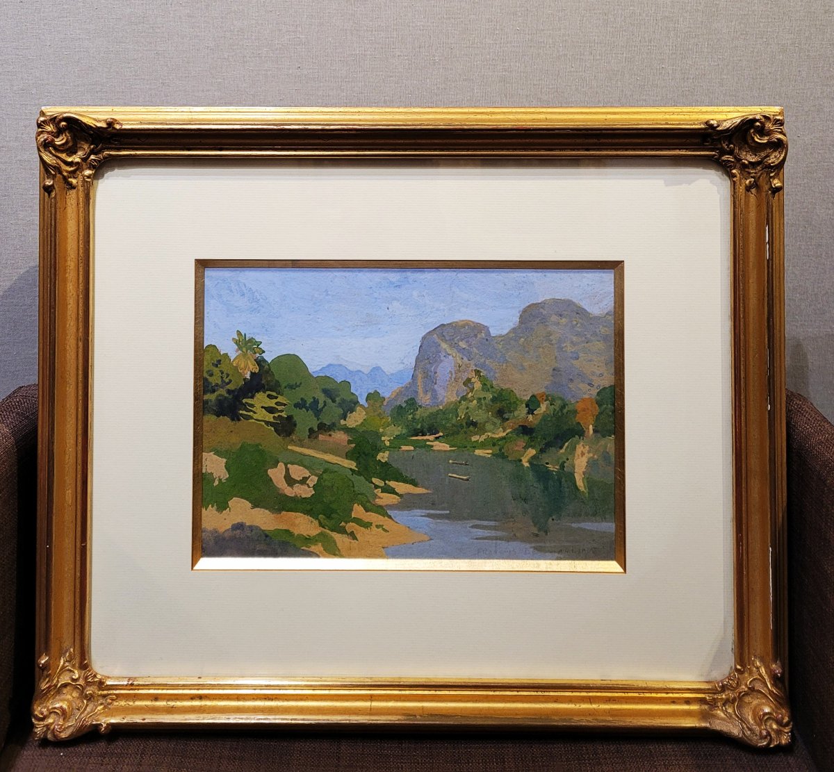 François De Marliave (1874-1953) River In Asia-photo-3