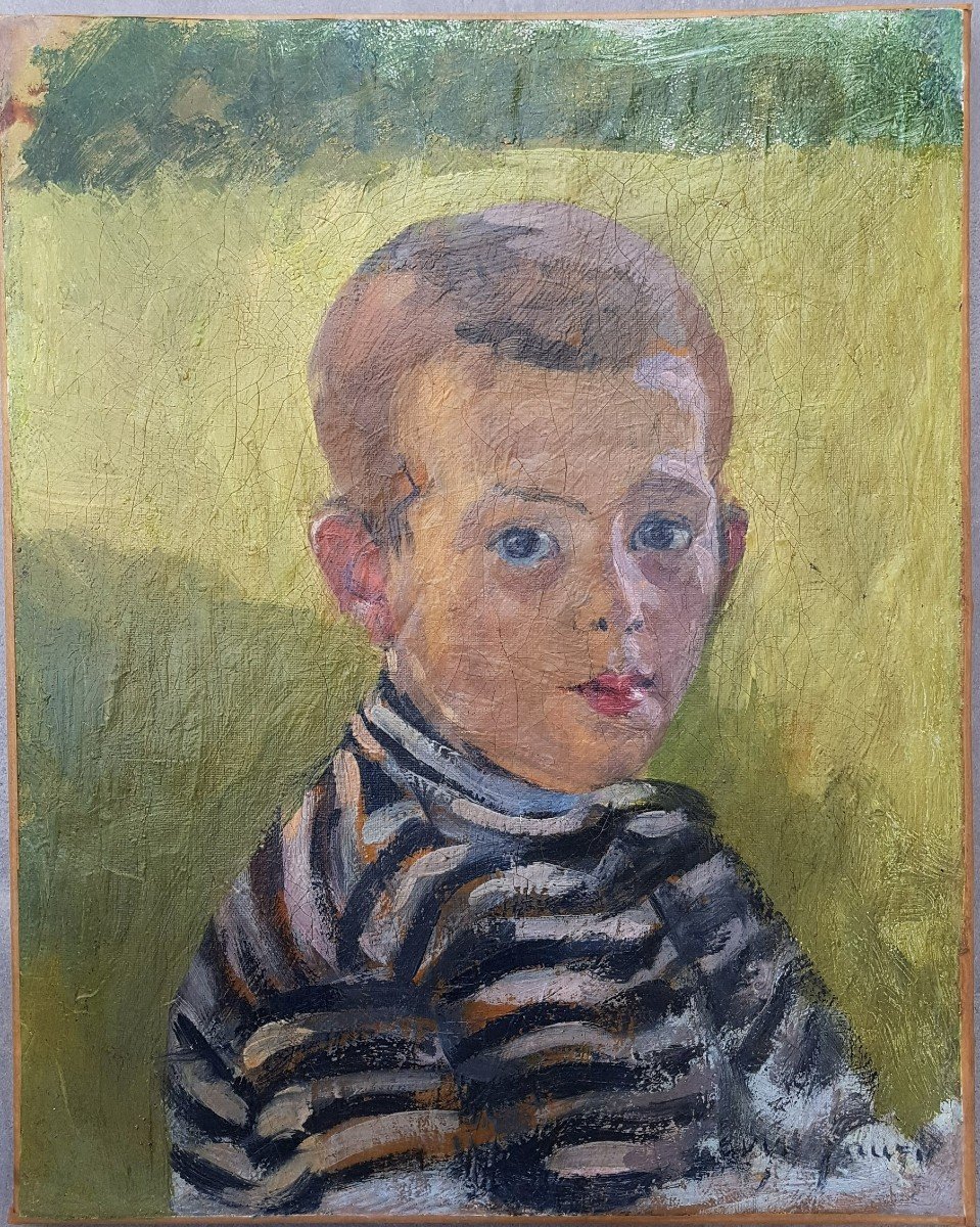 Jeanne Gauzy (1886-1968) Portrait de jeune garçon