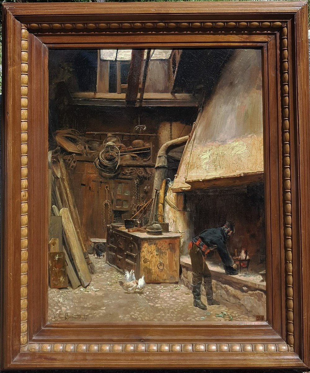 Val&egrave;re Bernard (1860-1936) L 'atelier 1887-photo-2