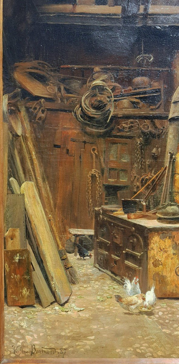 Val&egrave;re Bernard (1860-1936) L 'atelier 1887-photo-3