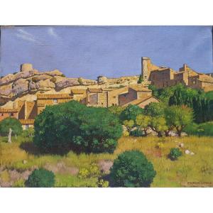 Georges LEROUX (1877-1957)  Paysage en Provence