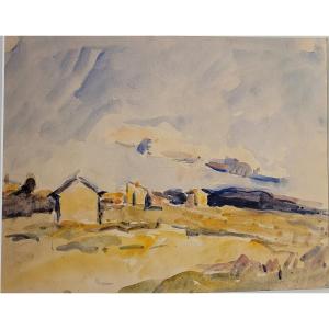 Marcel Arnaud (1877-1956) Landscape Towards Aix En Provence
