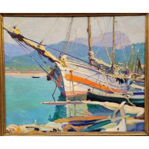 Francisco Gras (1889-1940) The Boats 