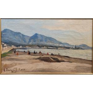 Auguste Durand-Rosé (1887-1962) Marseille, la plage du Prado