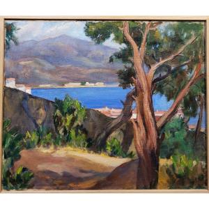 Louise Alix (1888-1980) Seaside In Corsica