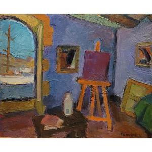   Louis TONCINI (1907-2002)  L'atelier Quai de Rive Neuve