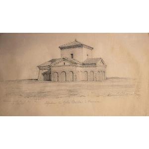 Benoit Blanc Known As Benoni (1813-1887) Mausoleum Of Galla Placidia In Ravenna