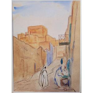 Maurice BOUVIOLLE (1893-1971) Une rue de Laghouat