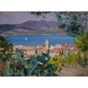 Louise Alix (1888-1980)  Vue d'Ajaccio