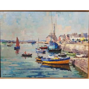 Léopold Pernes (1912-1980) Le Port de Concarneau