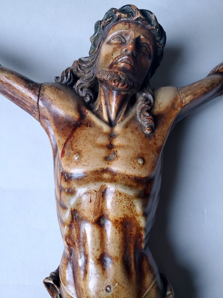 Wooden Christ, 17th Century.-photo-2