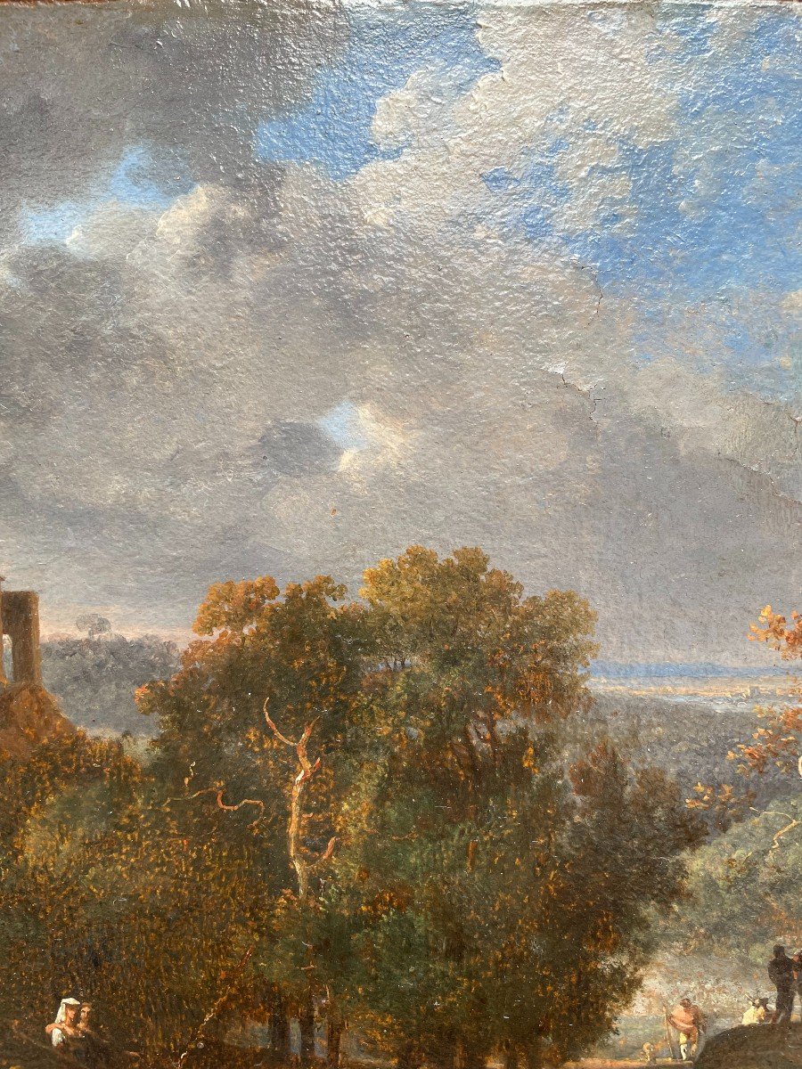 Nicolas-antoine Taunay (1755-1830), View Of An Italian Village.-photo-1