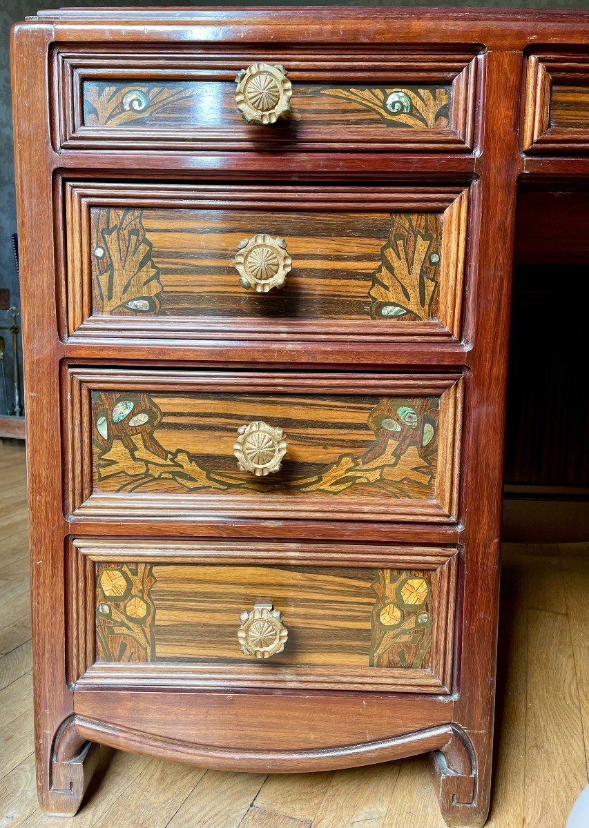 Bureau De Louis Majorelle Et Son Fauteuil.-photo-6