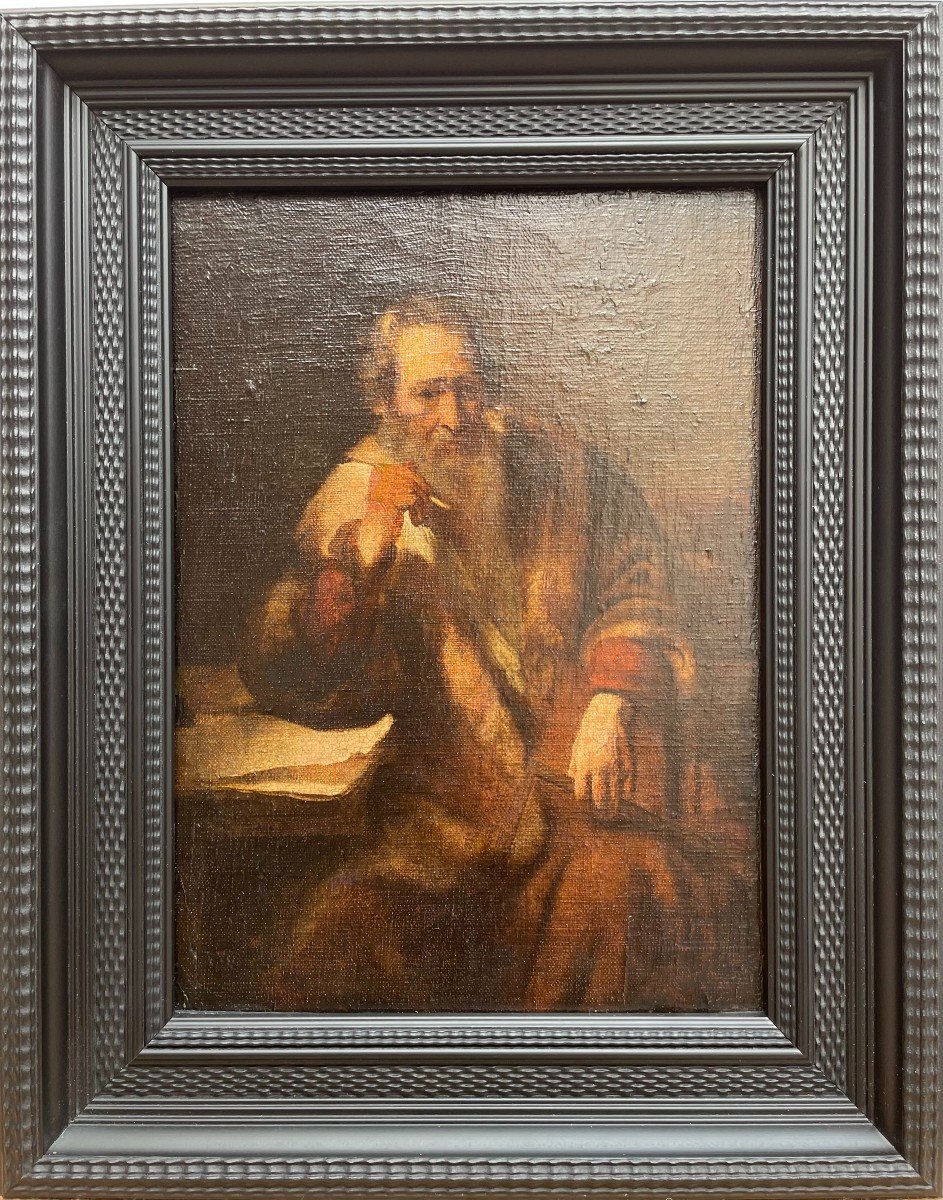 Saint Thomas As An Architect, After Nicolaes Maes, 19th Century.