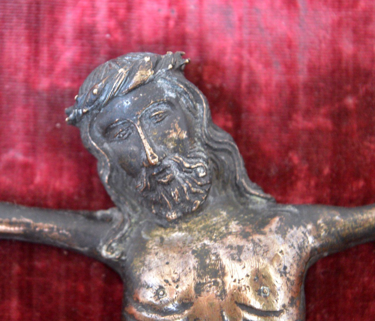 Christ En Bronze, XVème.-photo-1