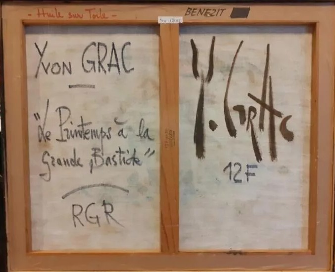 Tableau d'Yvon Grac, Haute Provence, "le Printemps à La Grande Bastide".-photo-2