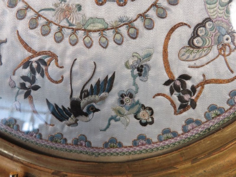 Paire De Broderies, Début XXème. Extrême Orient.-photo-4