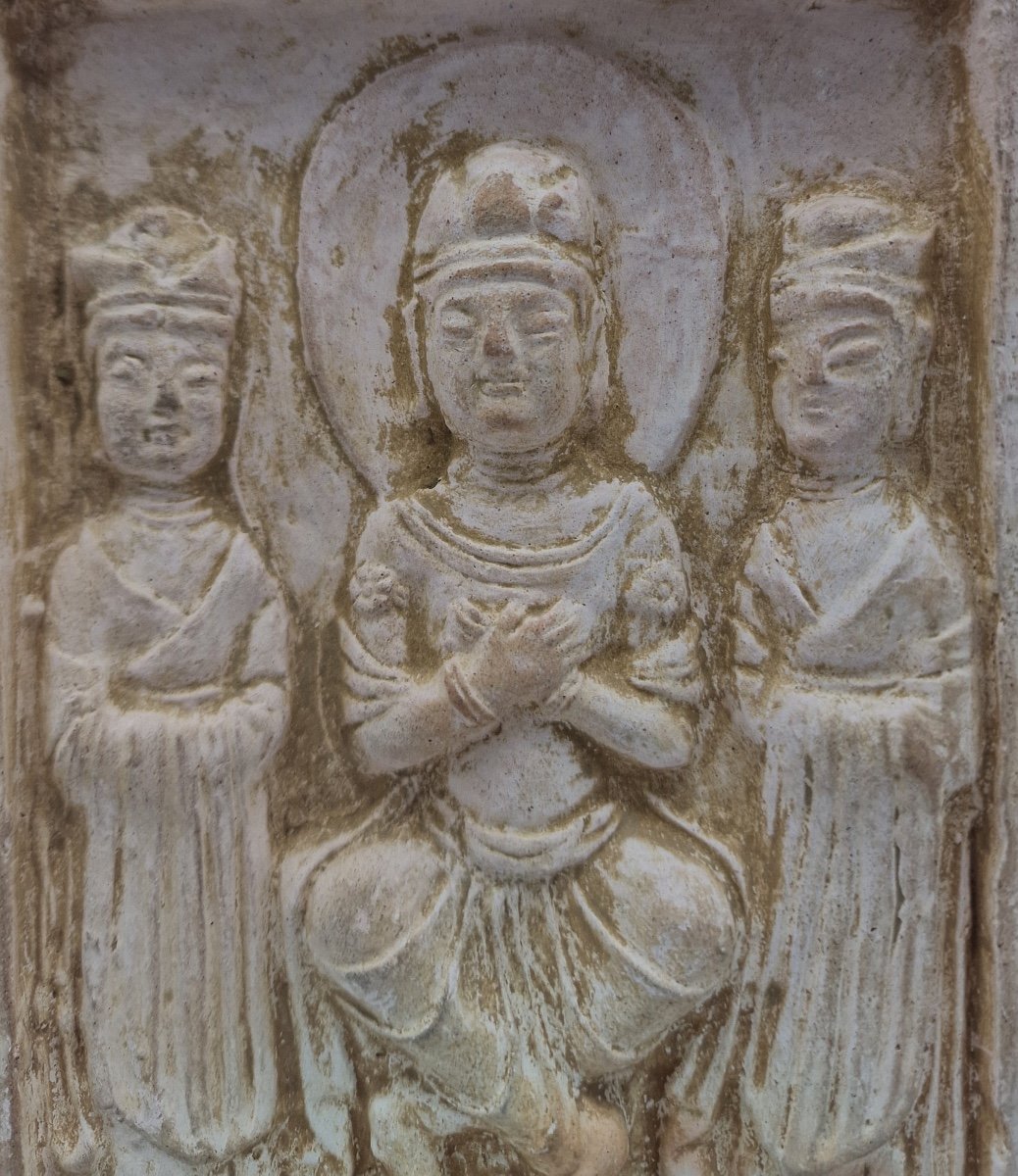 China - Buddhist Stele - Sui Dynasty - Tl-photo-4