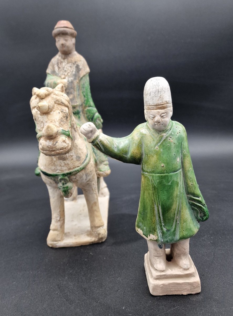 China - Horseman And His Groom - Ming Dynasty - 13th Century.