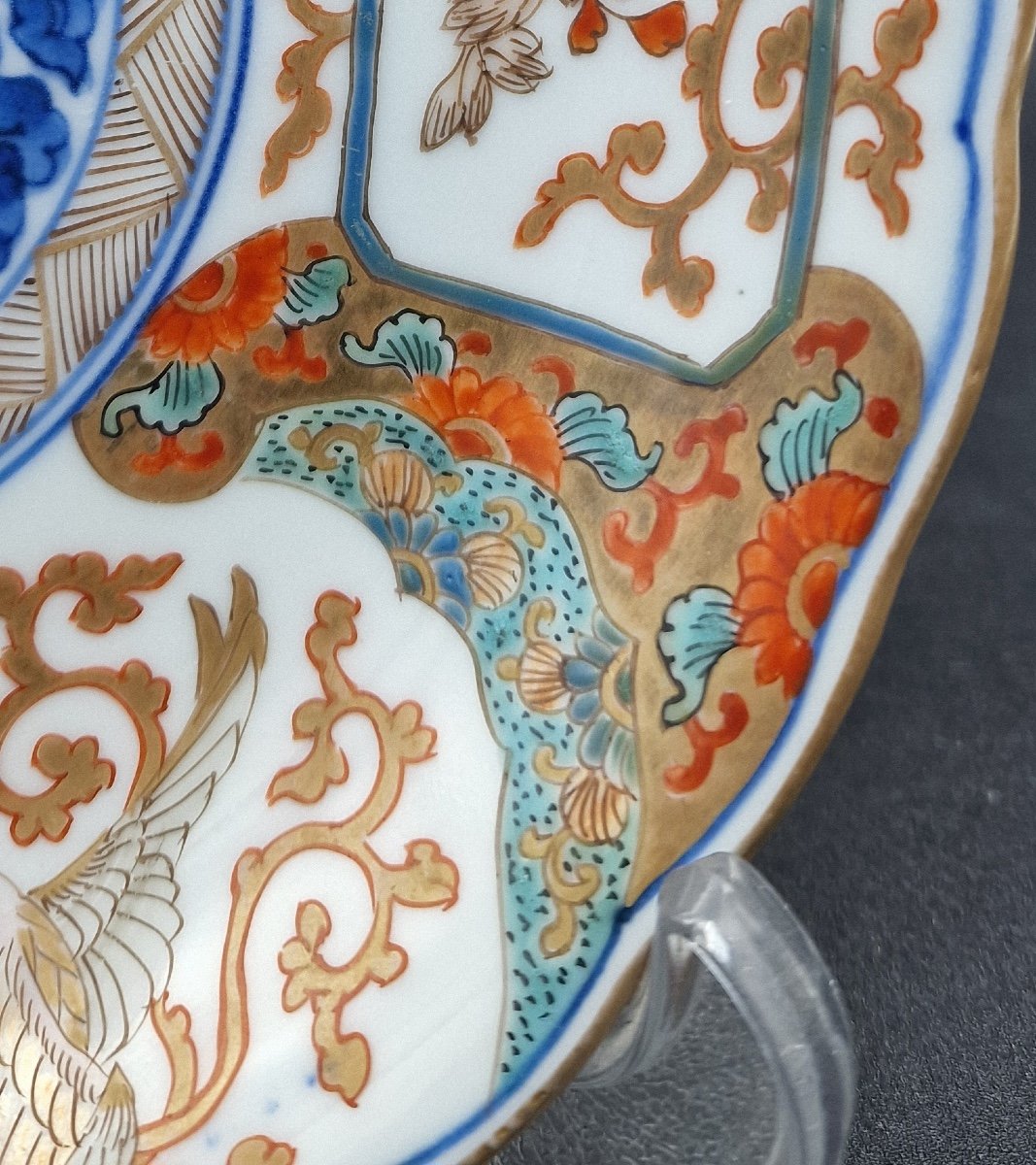 Japon - Paire De Compotiers En Porcelaine Imari, Marque Apocryphe Chenghua - Meiji-photo-4