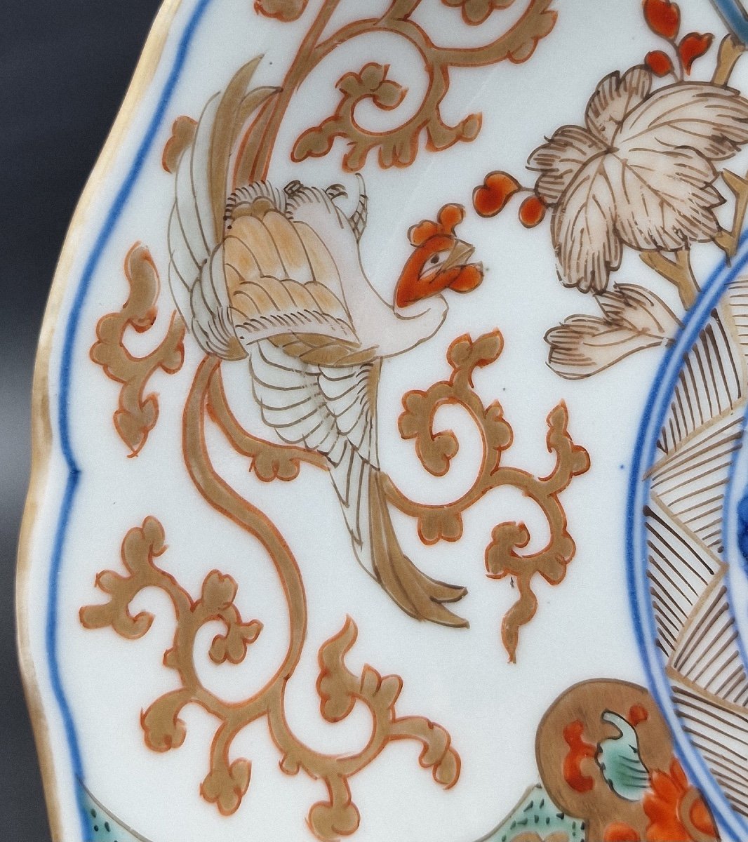 Japon - Paire De Compotiers En Porcelaine Imari, Marque Apocryphe Chenghua - Meiji-photo-1