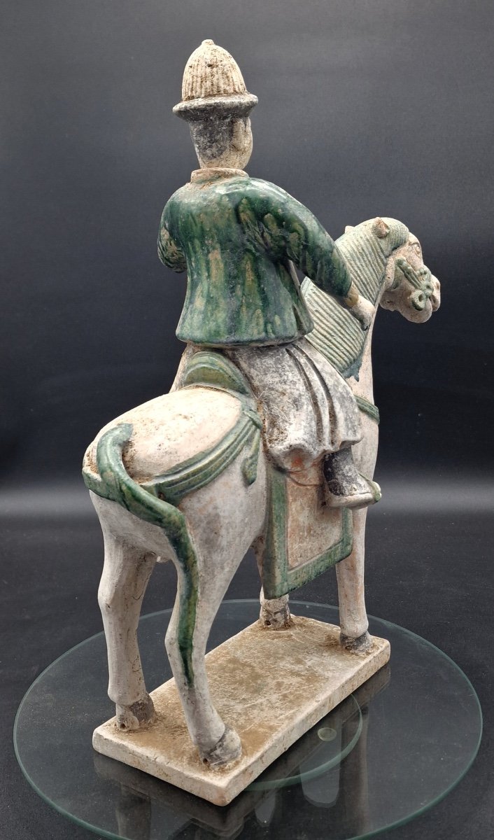 China - Large Detachable Headed Horseman - Ming Dynasty-photo-2