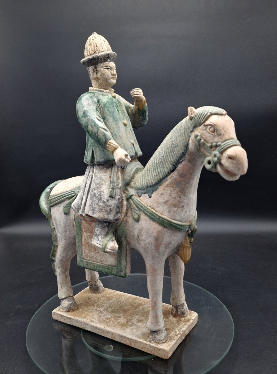 China - Large Detachable Headed Horseman - Ming Dynasty