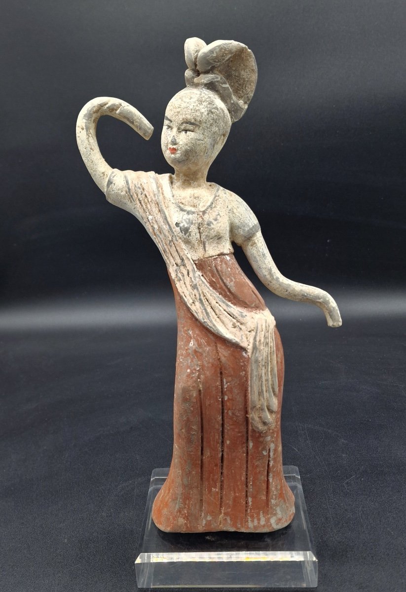 China - Pair Of Dancing Girls - Tang Dynasty - Tl.-photo-2