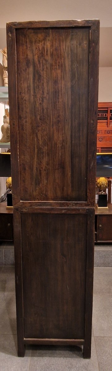 China - Rare Double-body Apothecary Cabinet - 19th Century.-photo-2