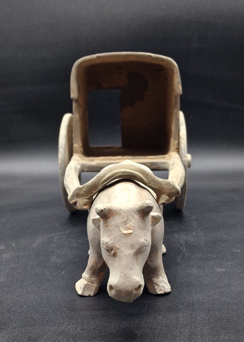 China - Cart And Ox - Han Dynasty - Tl-photo-1