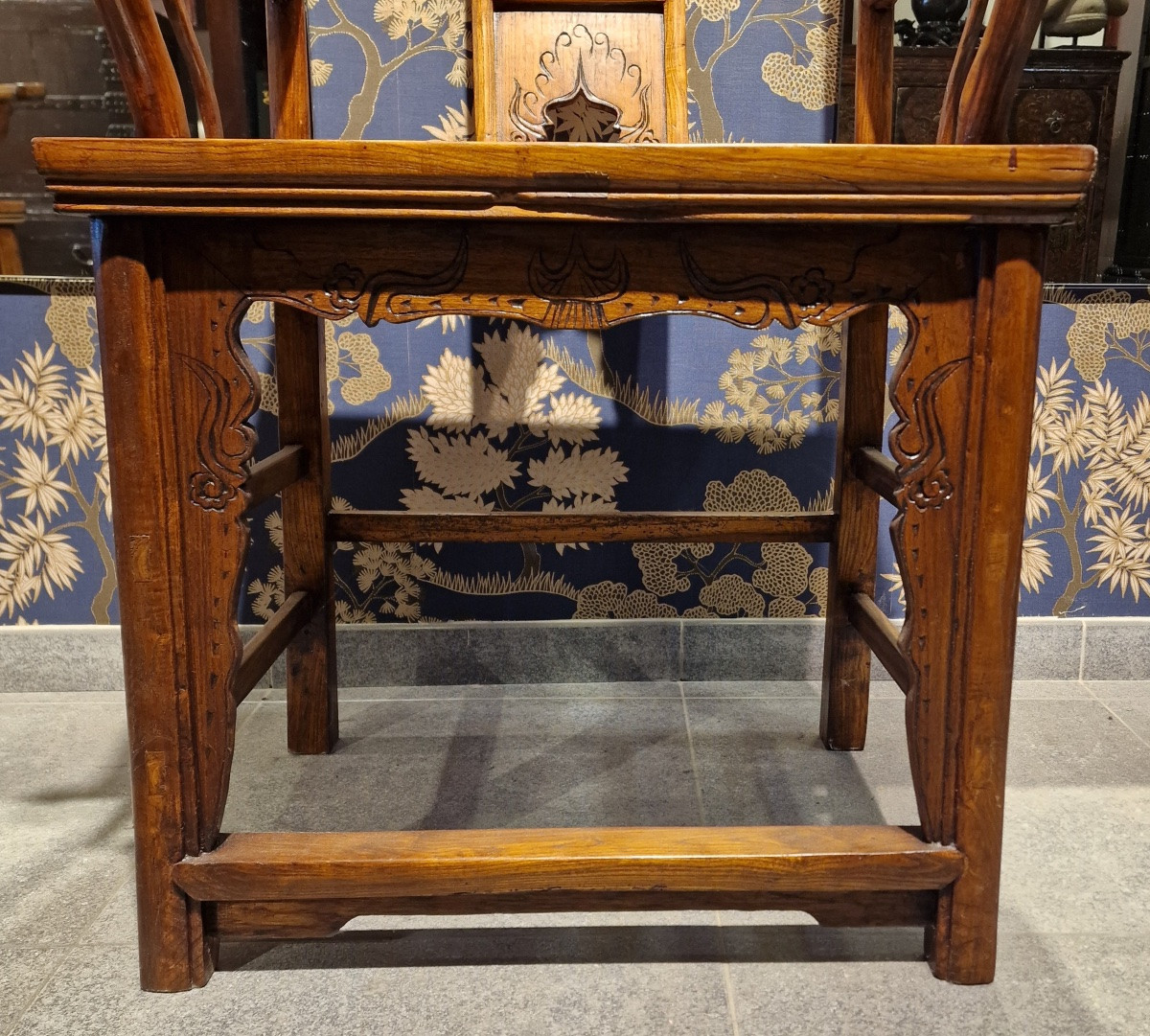 China - Pair Of Guan Mao Shi Dignitary Armchairs - 19th Century-photo-3