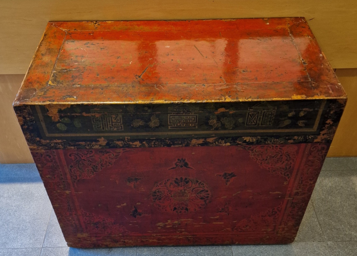 China - Prayer Altar With 4 Doors And 2 Drawers - Qinghai - Early 20th Century-photo-2