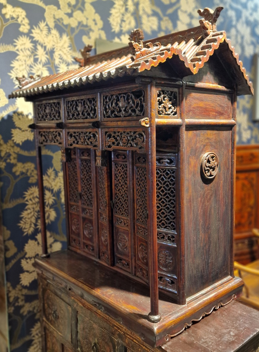 China - Temple Or Spirit House - Qing Dynasty - Circa 1900-photo-7