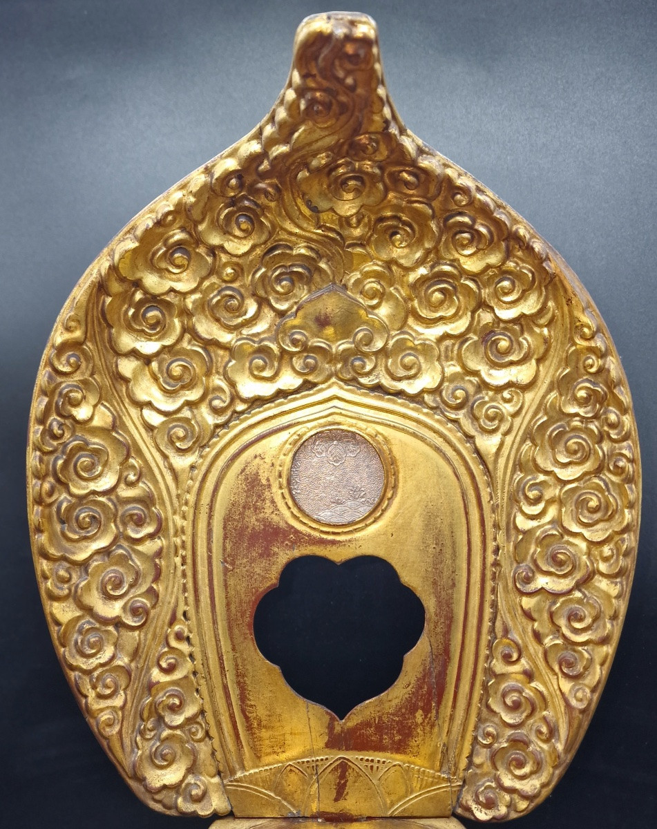 Japon - Amithaba - Mudra Roue De La Loi - Miroir Fujiwara Tomoyoshi - Edo-photo-6