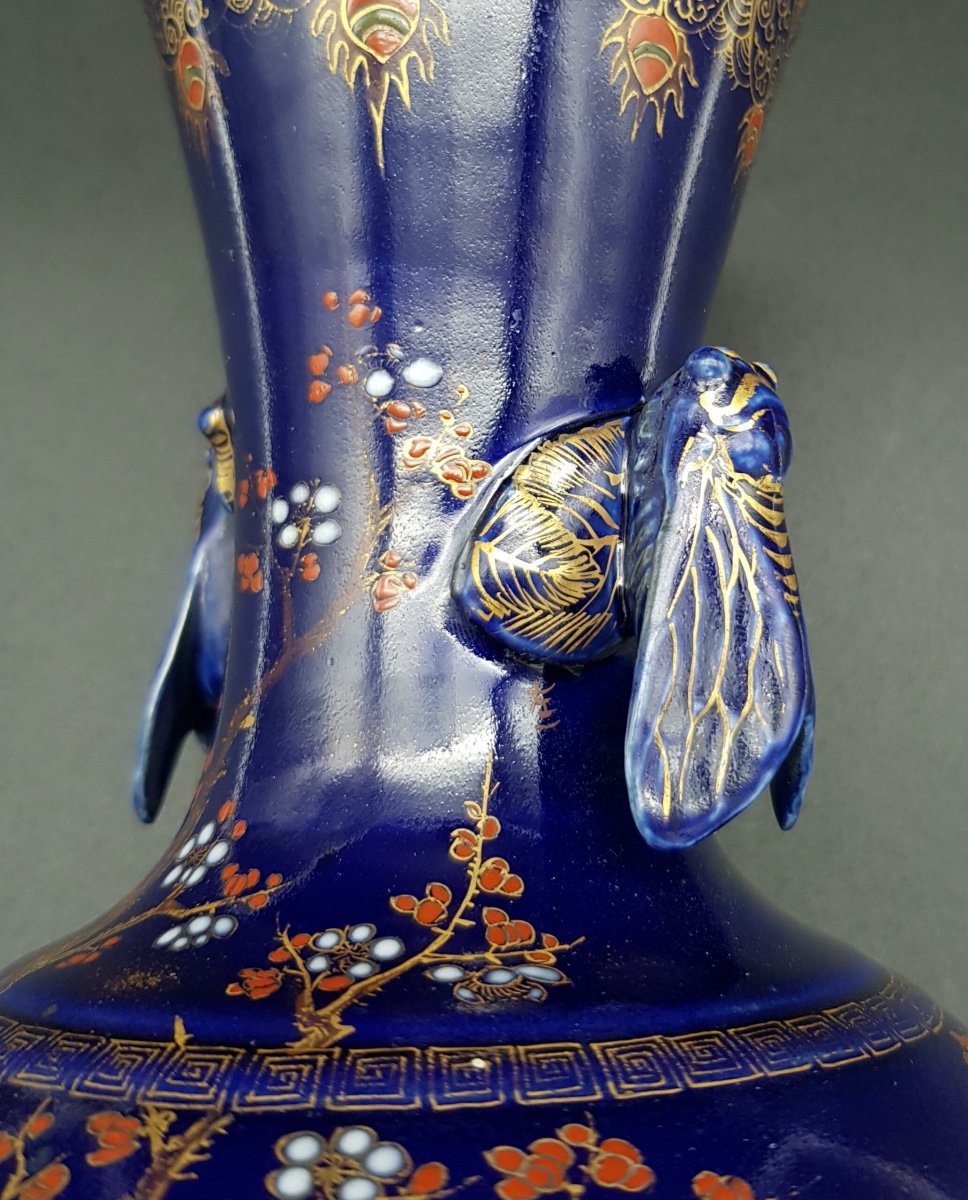 Japan - Superb Pair Of Fukagawa Vases - Koransha - Arita - Meiji - Circa 1885-photo-3