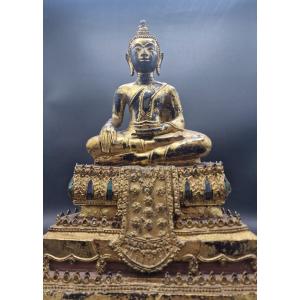 Thailand - Gilded Bronze Buddha - Baan Plu Luang - Ayutthaya 18th.