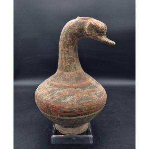 China - Goose Shaped Terracotta Jug - Han Dynasty