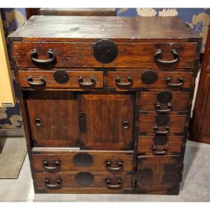 Japan - Merchant's Chest/chest Of Drawers - Choba Dansu - Edo 19th